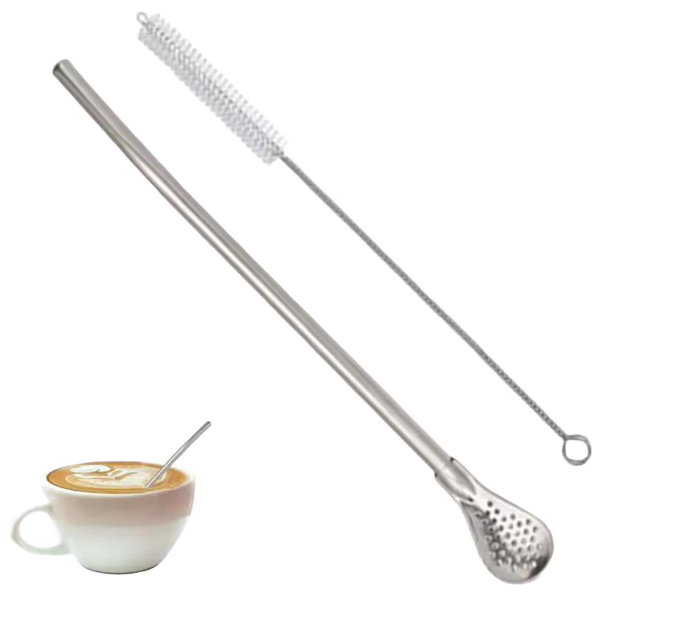 Reusable Stainless Steel Straw & Cleaning Brush